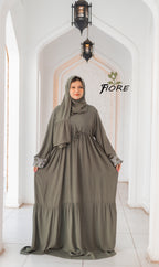 Embroidered Sleeve Dress