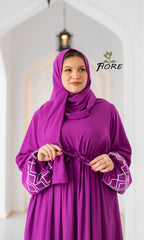 Embroidered Sleeve Dress