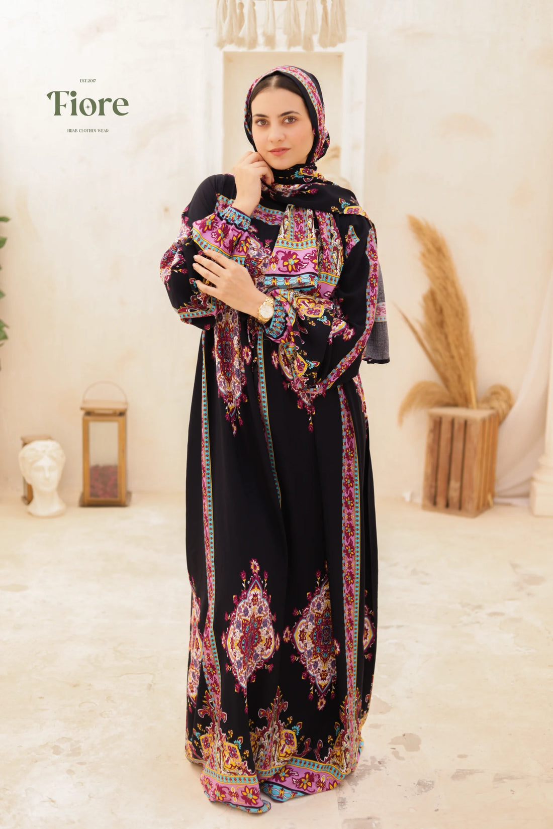 FIORE PATTERN DRESS