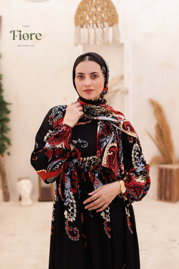 Noiré PATTERN DRESS