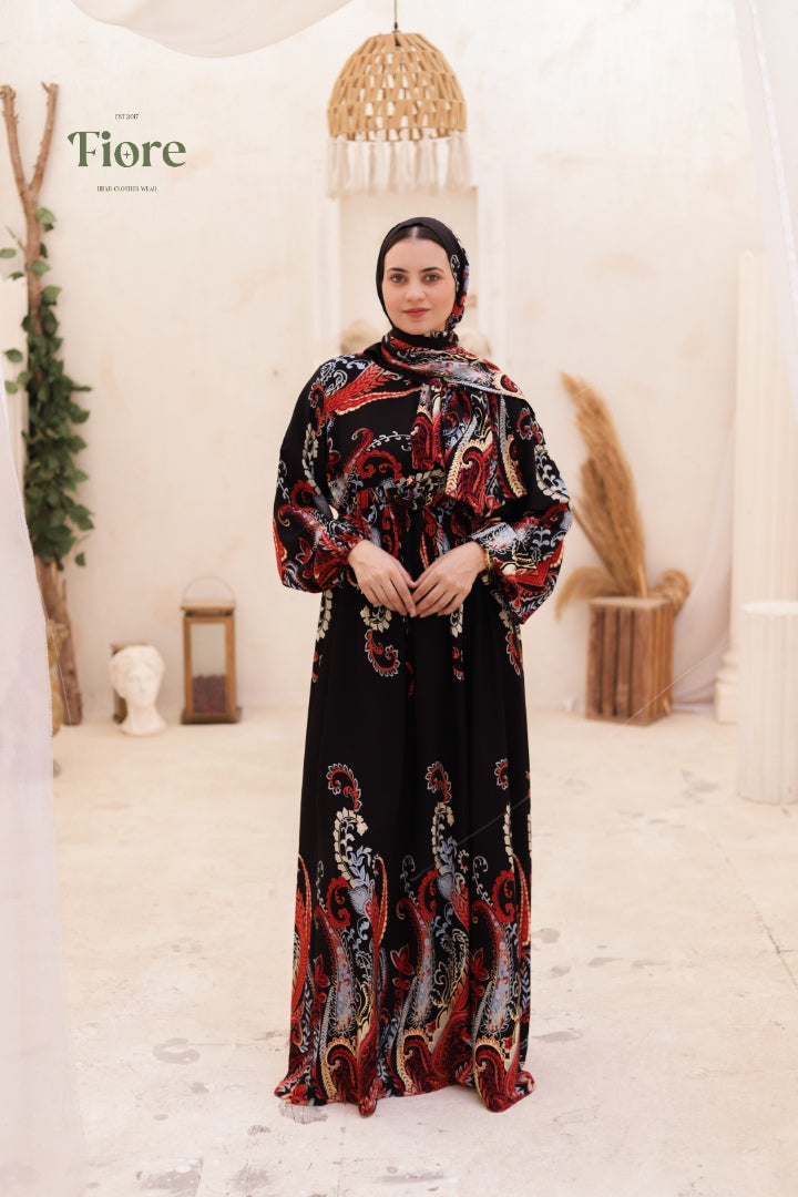 Noiré PATTERN DRESS