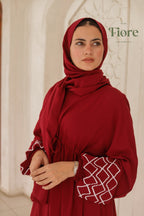 Embroidered Sleeve Dress