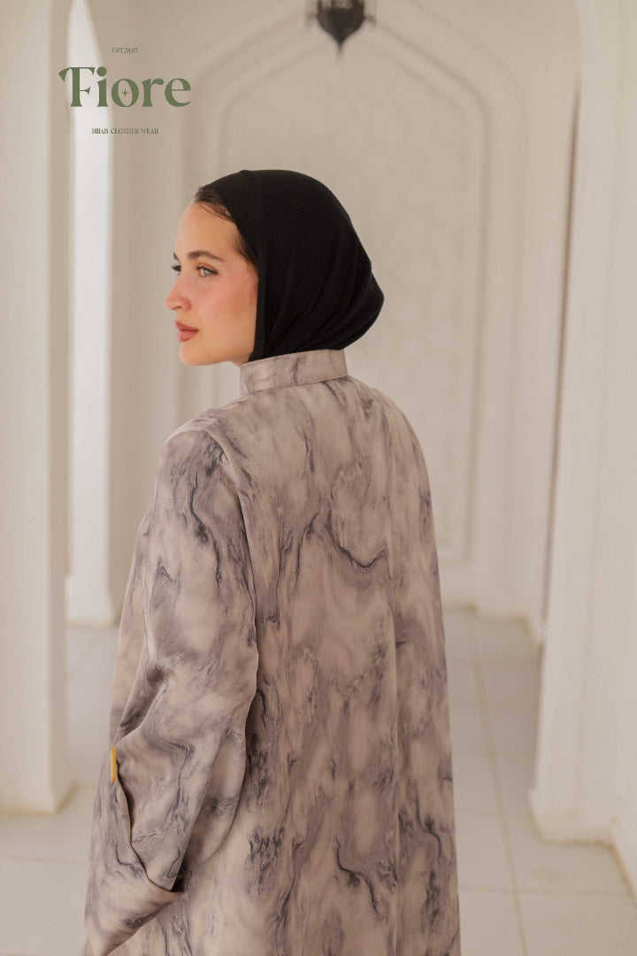 Marble Serenity Abaya