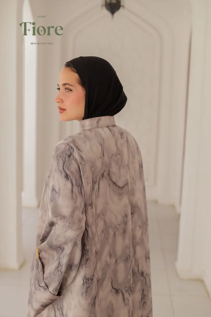 Marble Serenity Abaya