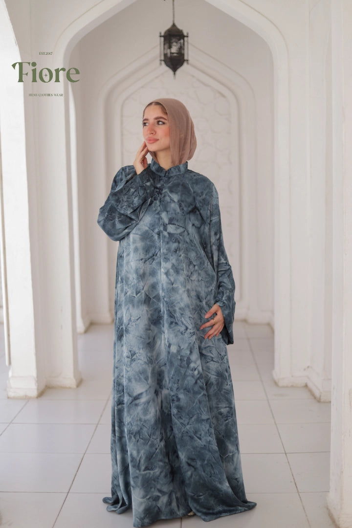 Water Print Abaya