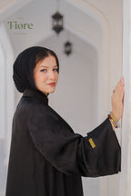 Aura Silk Jacquard Abaya