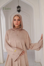 Aura Silk Jacquard Abaya