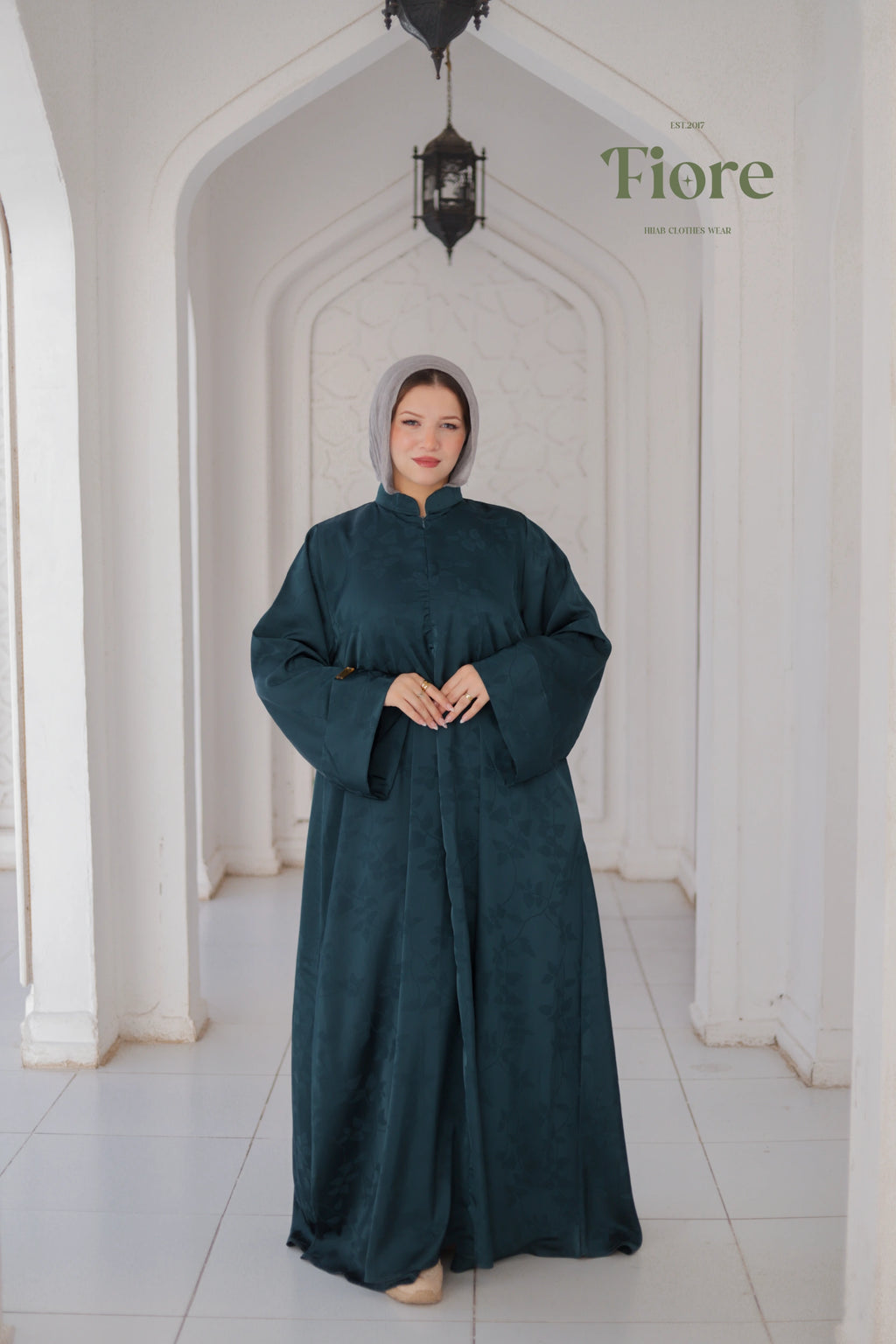 Willow Silk Jacquard Abaya