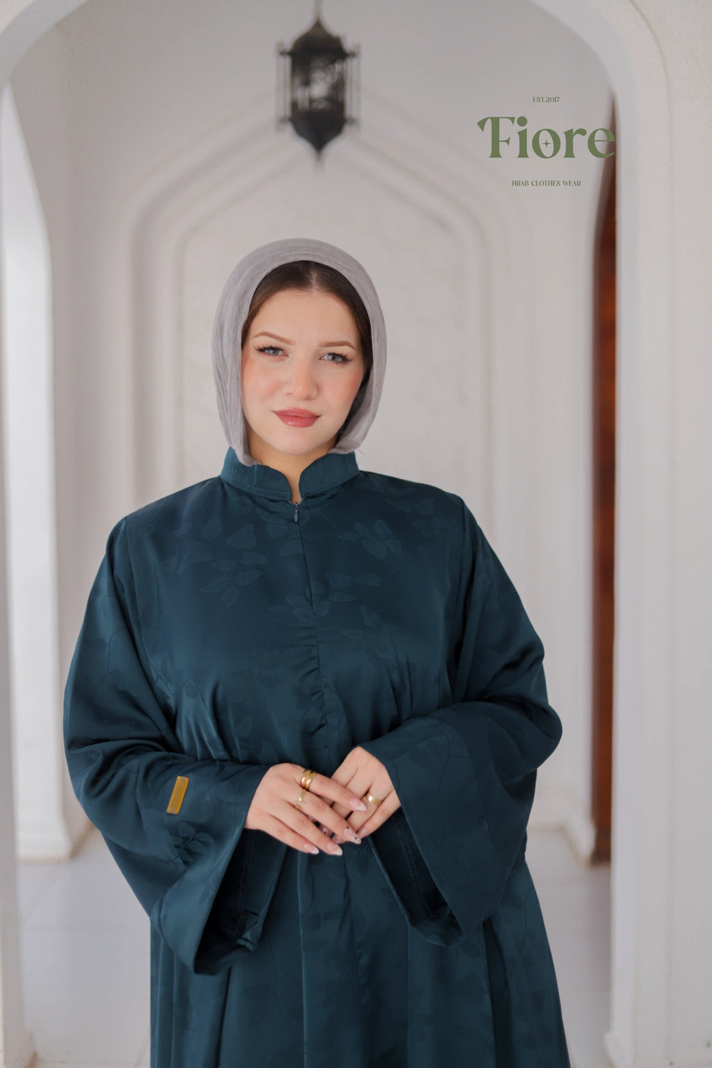 Willow Silk Jacquard Abaya
