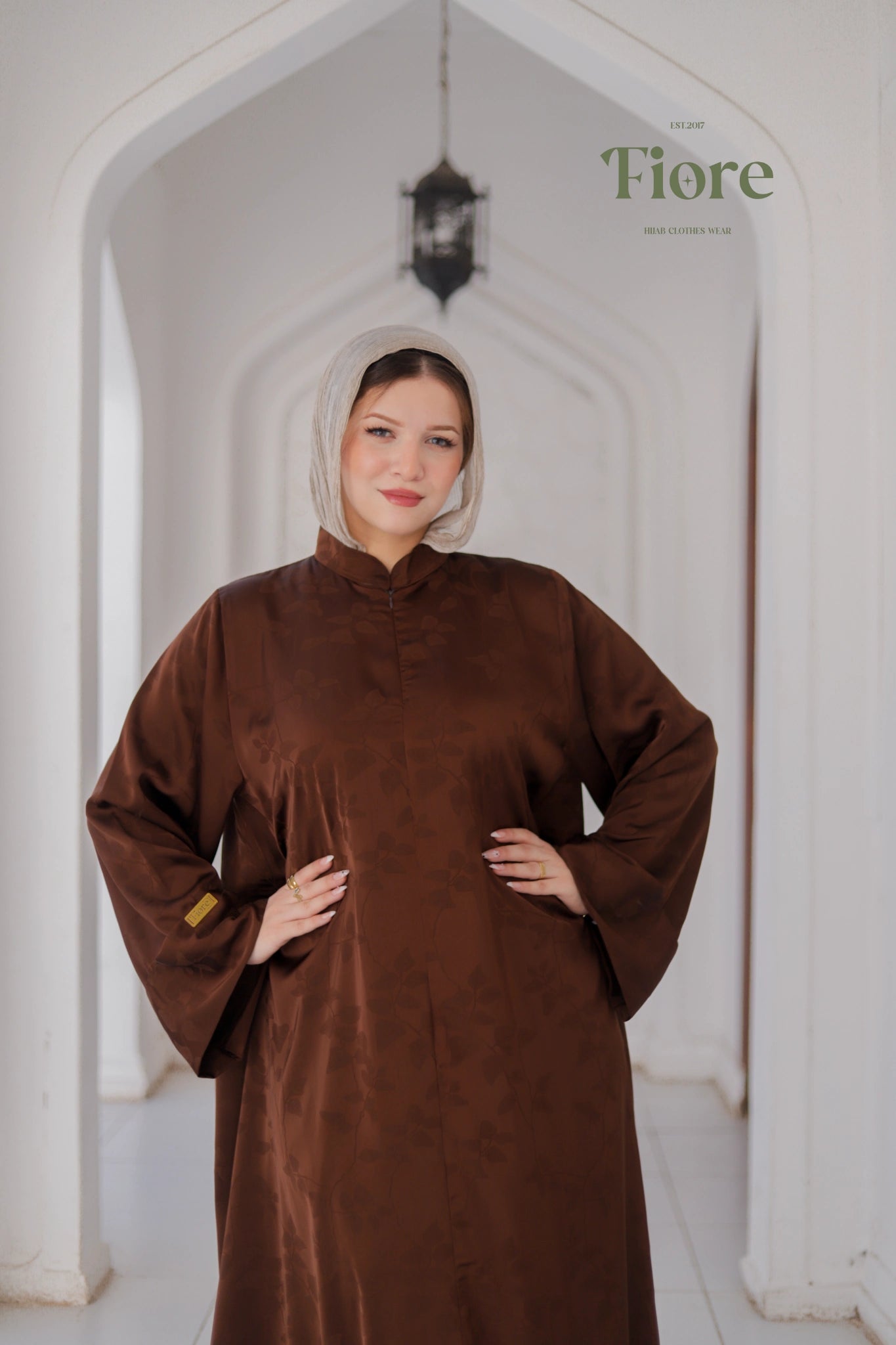Willow Silk Jacquard Abaya
