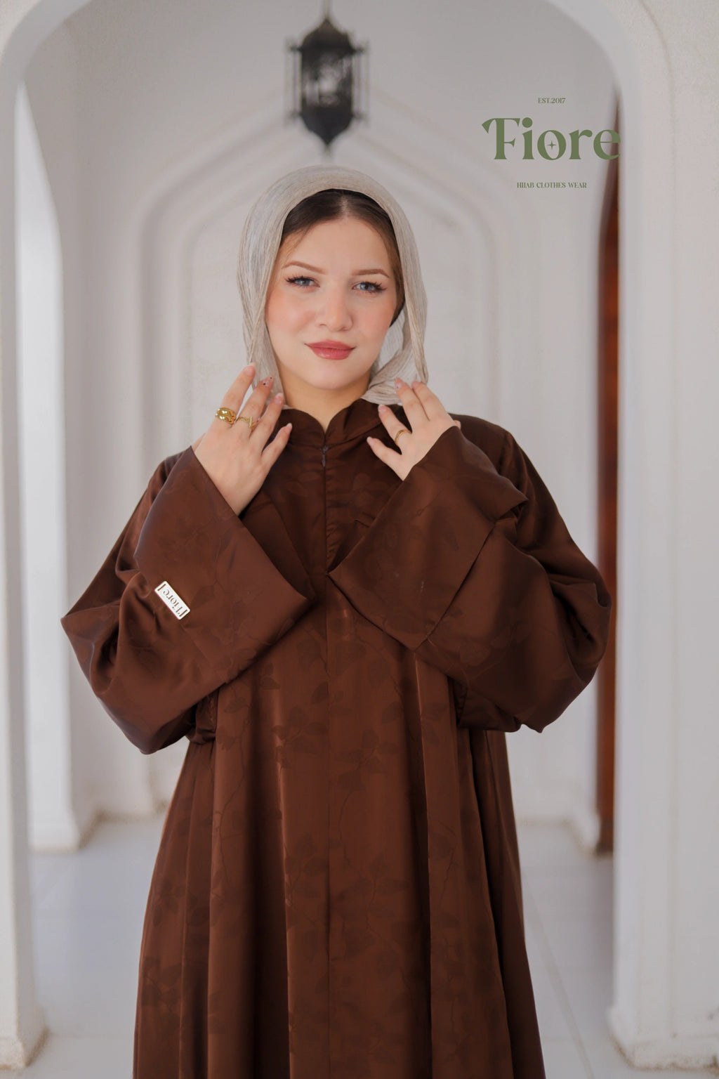 Willow Silk Jacquard Abaya