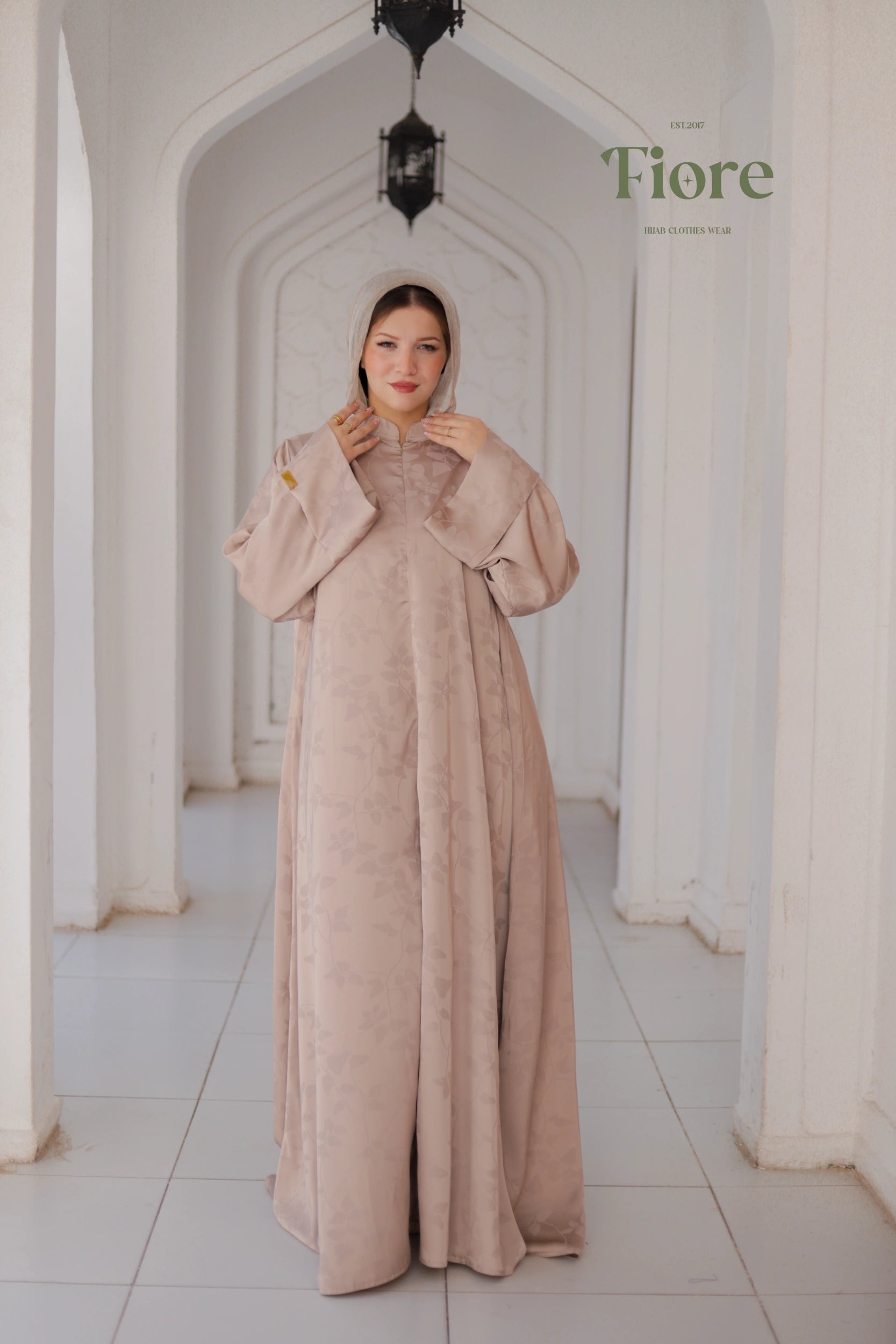 Willow Silk Jacquard Abaya