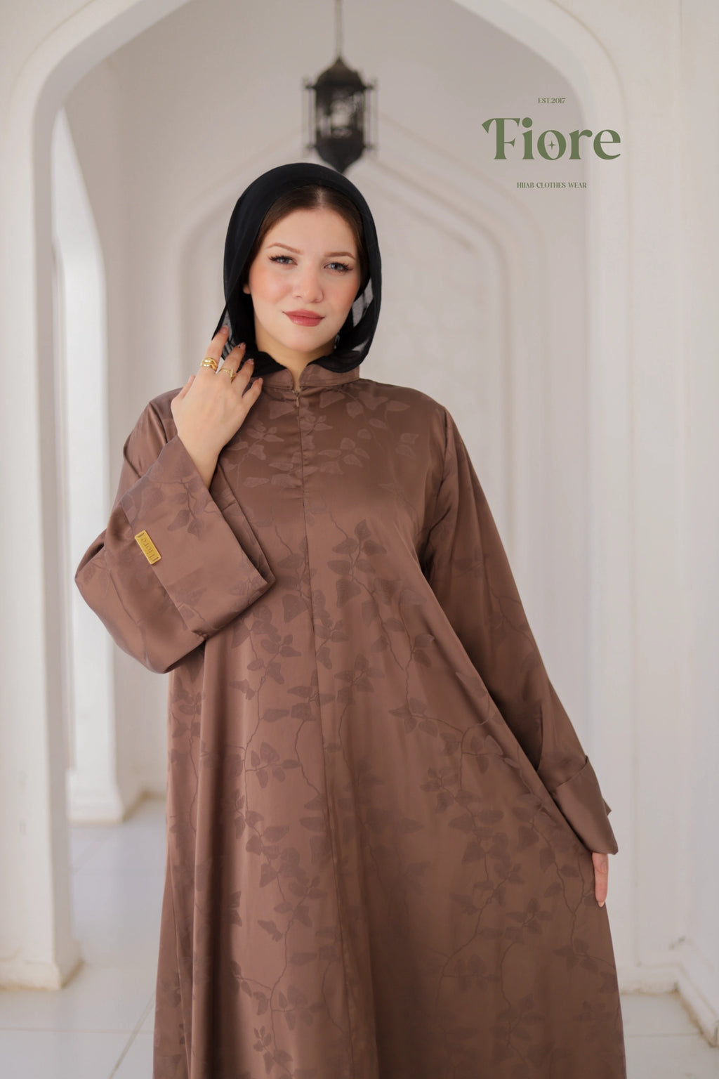 Willow Silk Jacquard Abaya