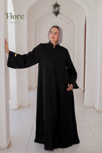 Flora Silk Jacquard Abaya