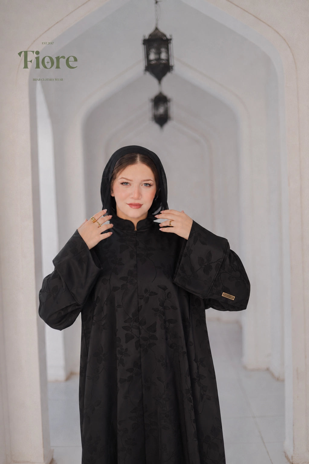 Willow Silk Jacquard Abaya